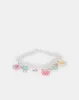 Girls White Embellished Choker sold by Redtag