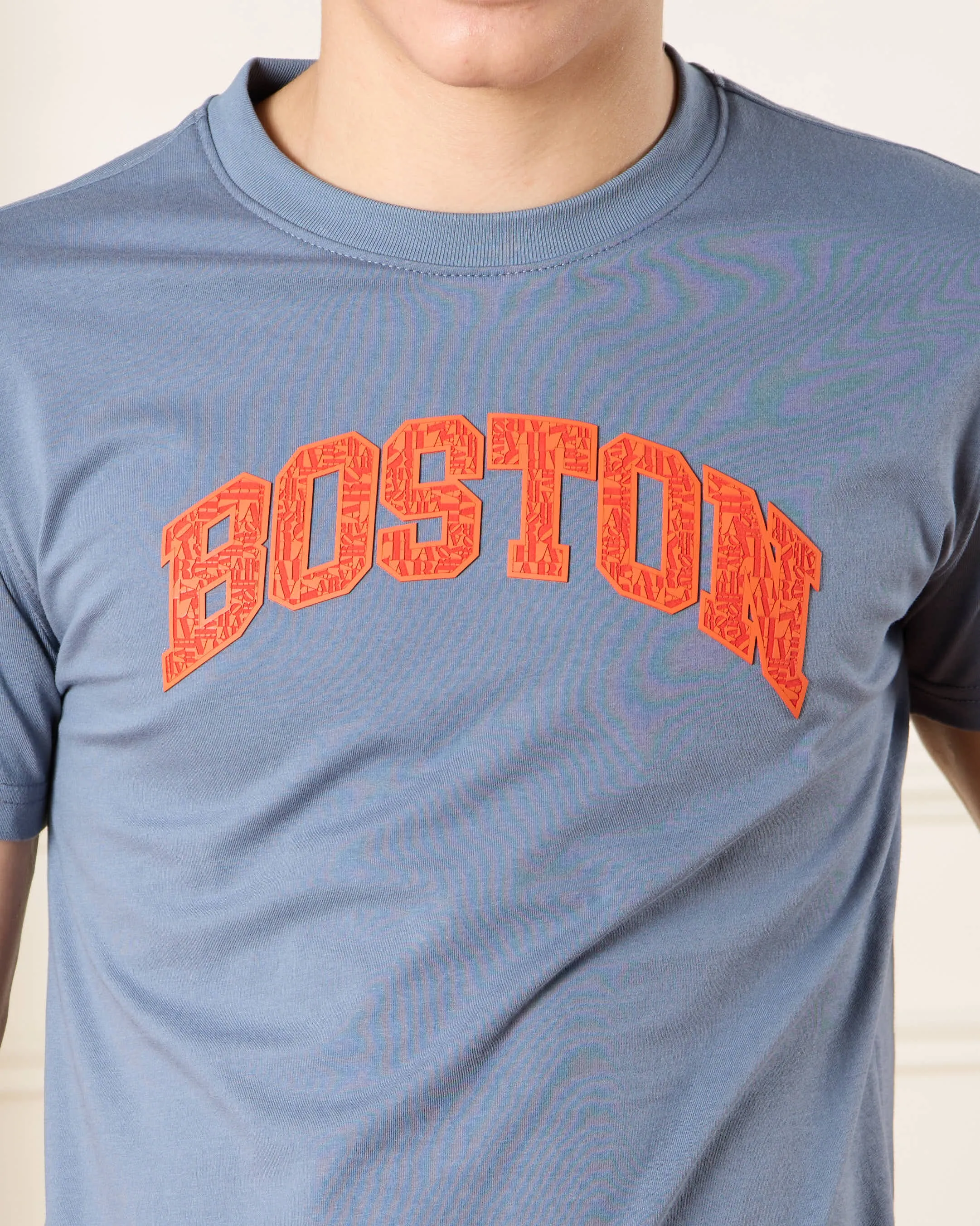 Senior Boys Grey Printed T-shirt sold by Redtag product image thumbnail 4