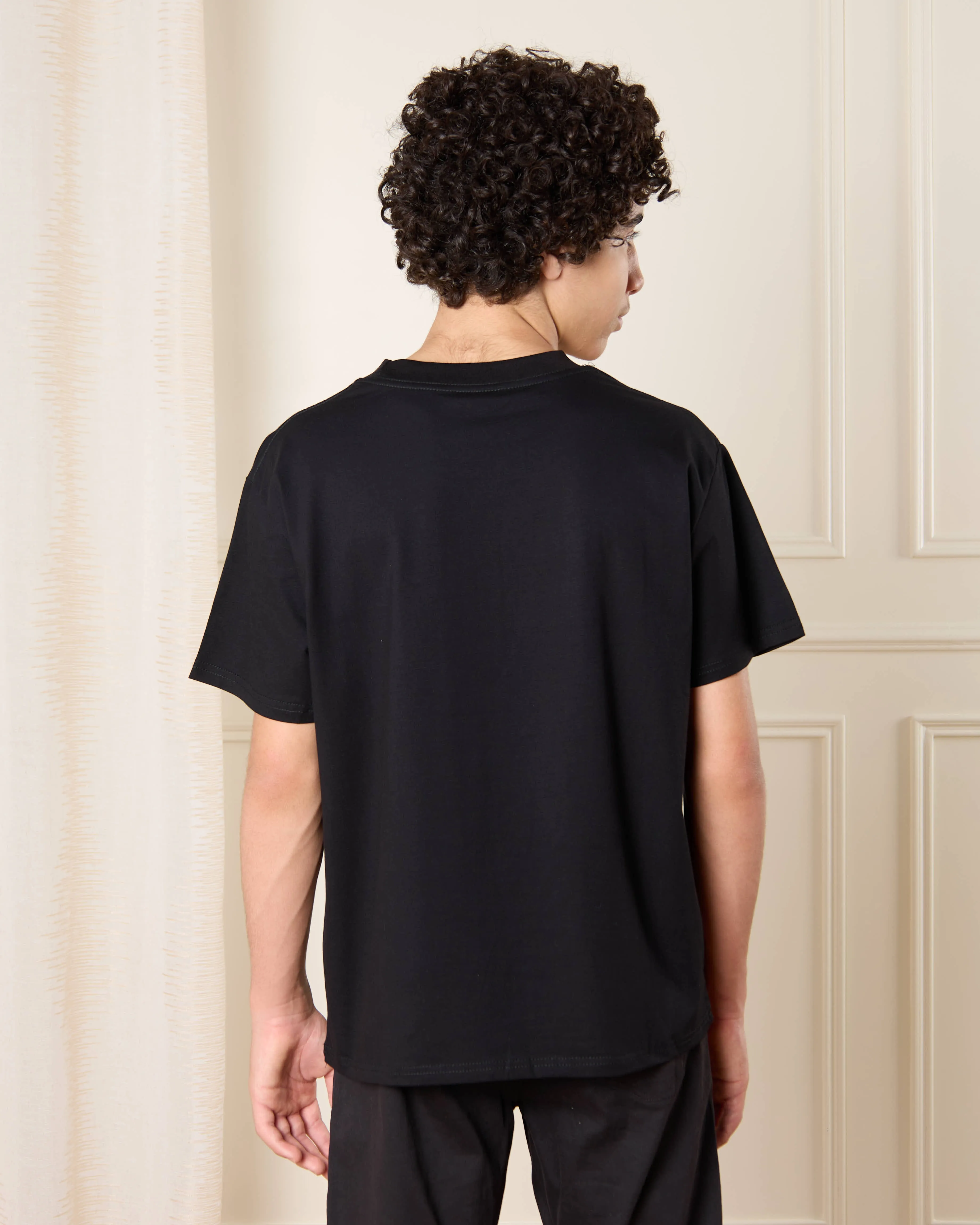 Senior Boys Black Printed T-Shirt sold by Redtag product image thumbnail 3