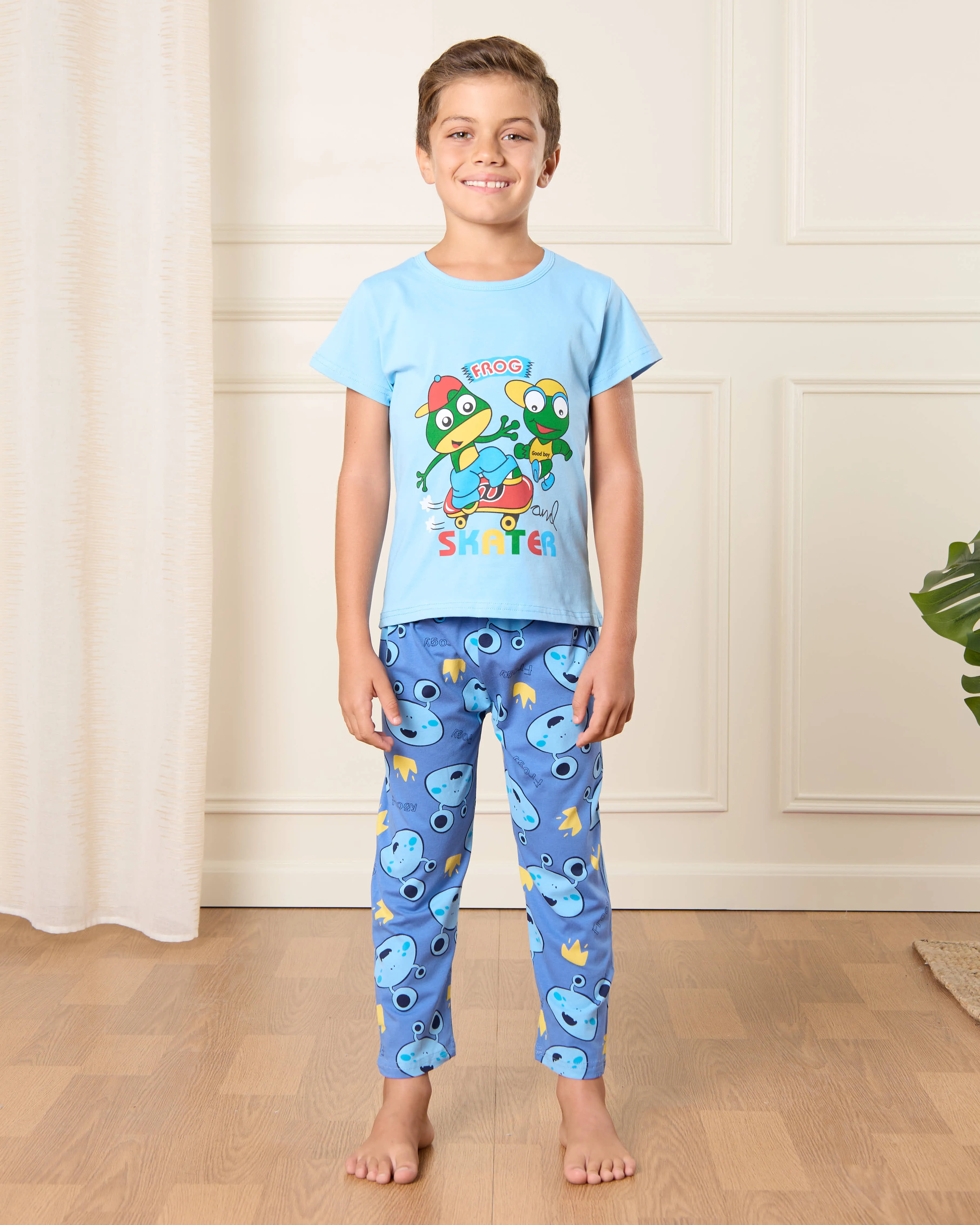 Boys Blue Printed Pyjama Set (2 Piece) sold by Redtag
