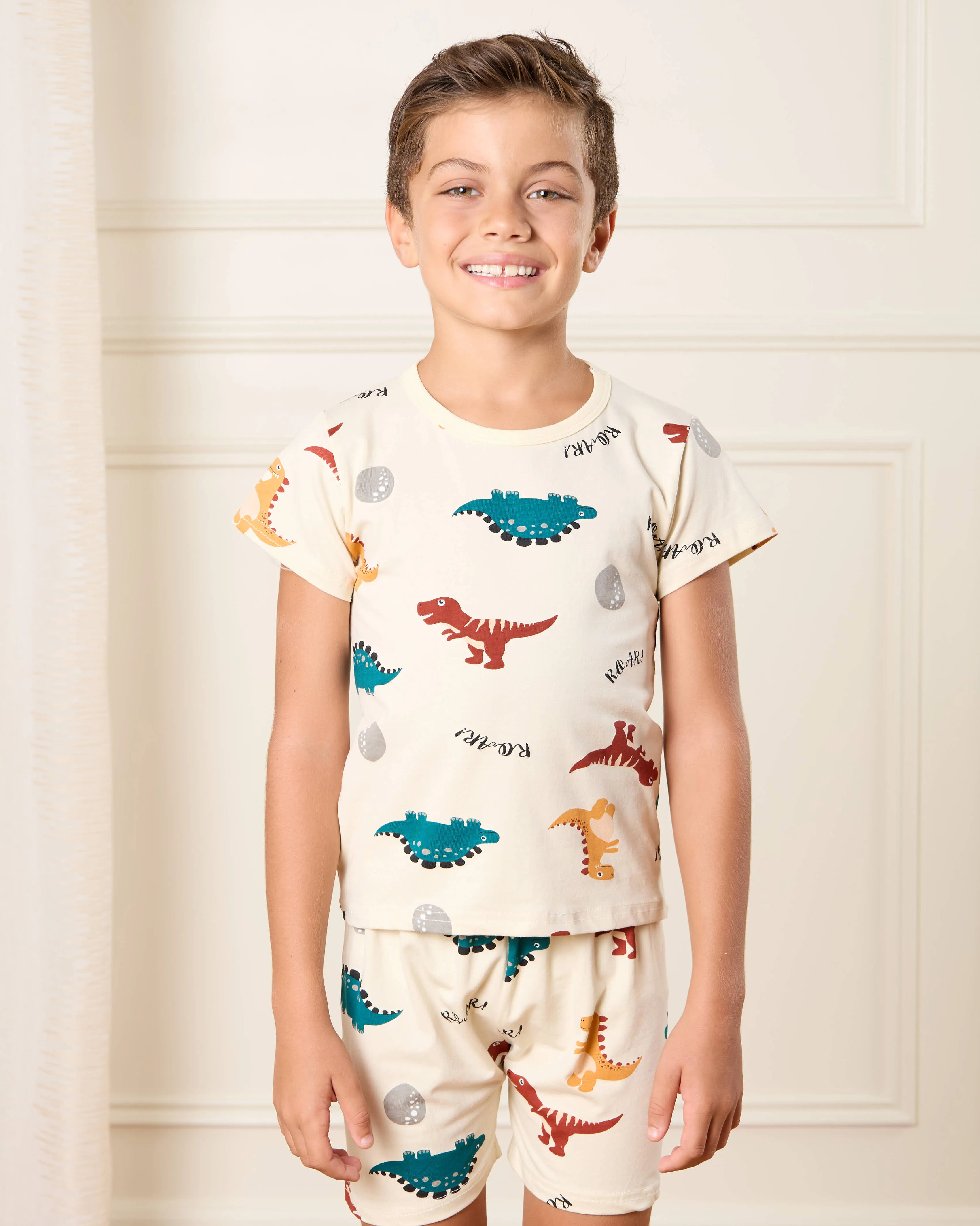 Boys Beige Printed Pyjama Set sold by Redtag product image thumbnail 2
