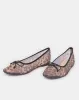 Women Beige And Black Animal Print Ballerina sold by Redtag