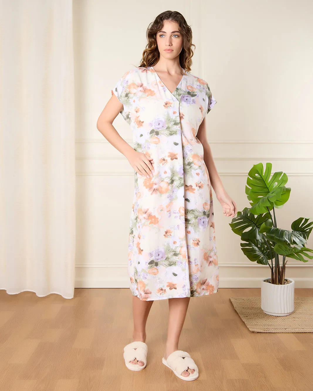 Women White Printed Nightgown sold by Redtag product image thumbnail 4