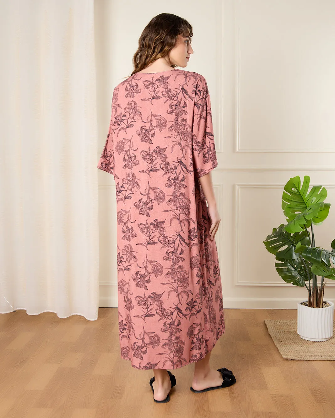 Women Pink Printed Nightgown sold by Redtag product image thumbnail 3