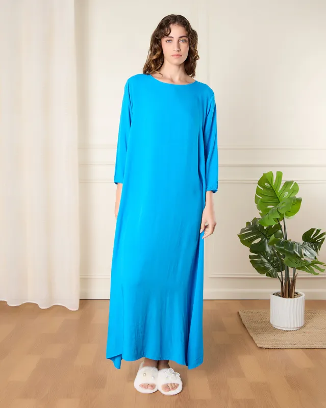 Women Blue Nightgown sold by Redtag