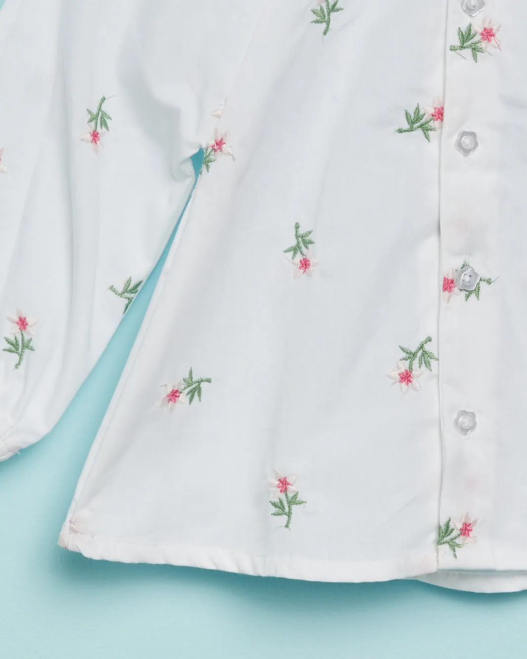 Infant Girls White Embroidered Blouse sold by Redtag product image thumbnail 3
