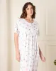 Women White Printed Nightgown sold by Redtag