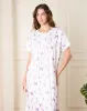 Women White Printed Nightgown sold by Redtag