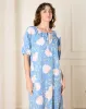 Women Blue Printed Nightgown sold by Redtag