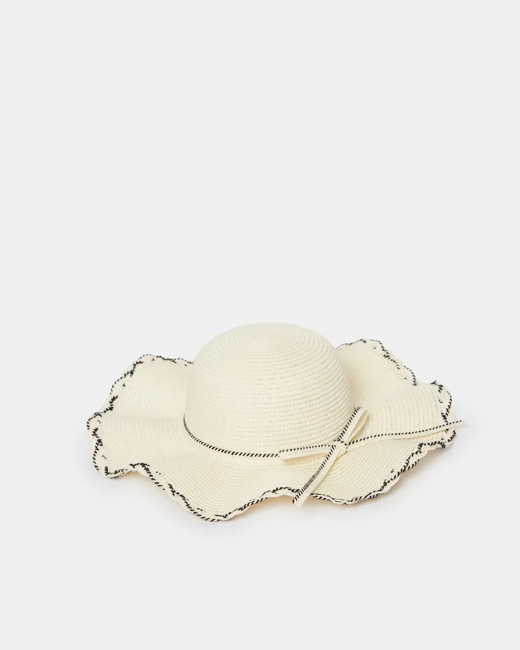 Women Beige Embellished Hat With Crochet Detail sold by Redtag product image thumbnail 2