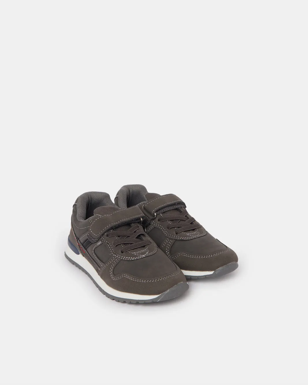 Boys Grey Material Block Sneakers sold by Redtag product image thumbnail 2