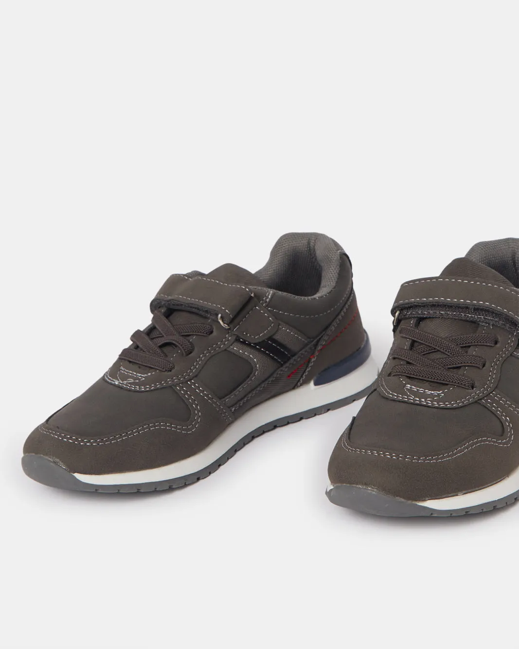 Boys Grey Material Block Sneakers sold by Redtag product image thumbnail 3