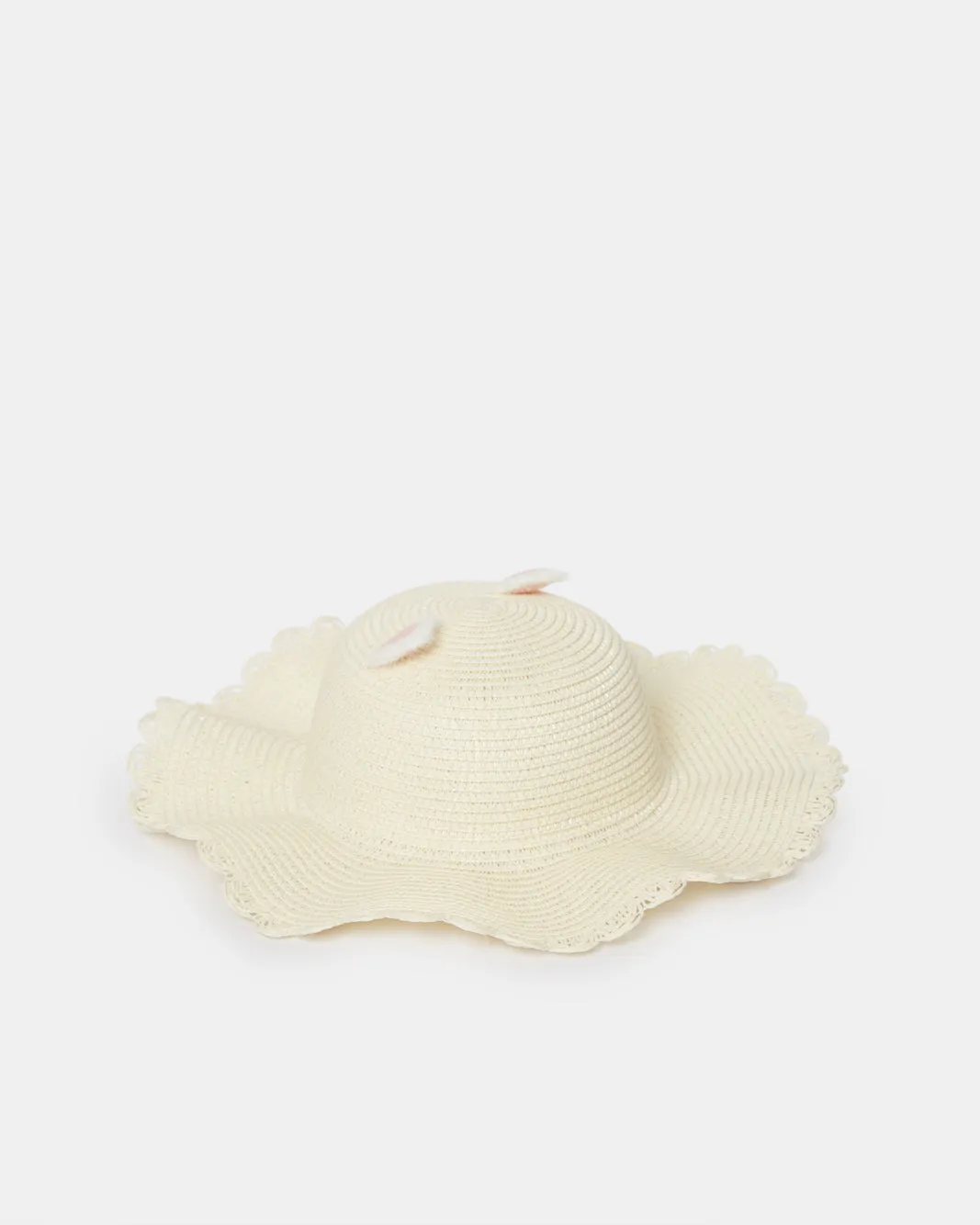 Girls Beige Cat Embellishment Hat sold by Redtag product image thumbnail 2