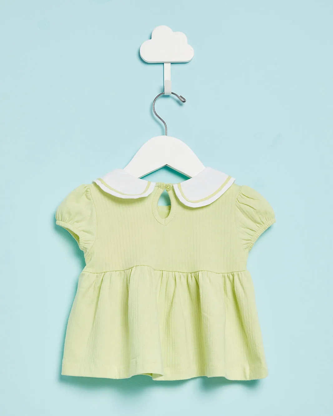 Infant Girls Mint Plain Collared Blouse sold by Redtag product image thumbnail 4