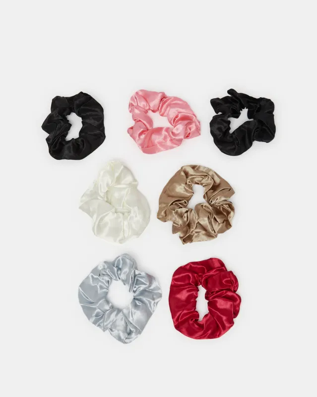 Women Assorted Plain Scrunchy Set (7 Piece) sold by Redtag
