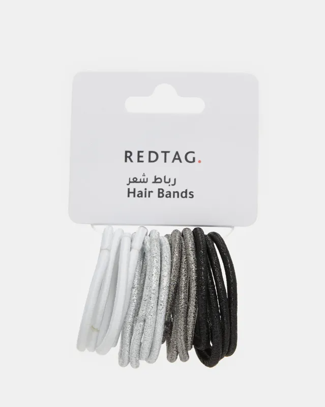 Women  Black And Grey Scrunchy Set (Pack of 3) sold by Redtag