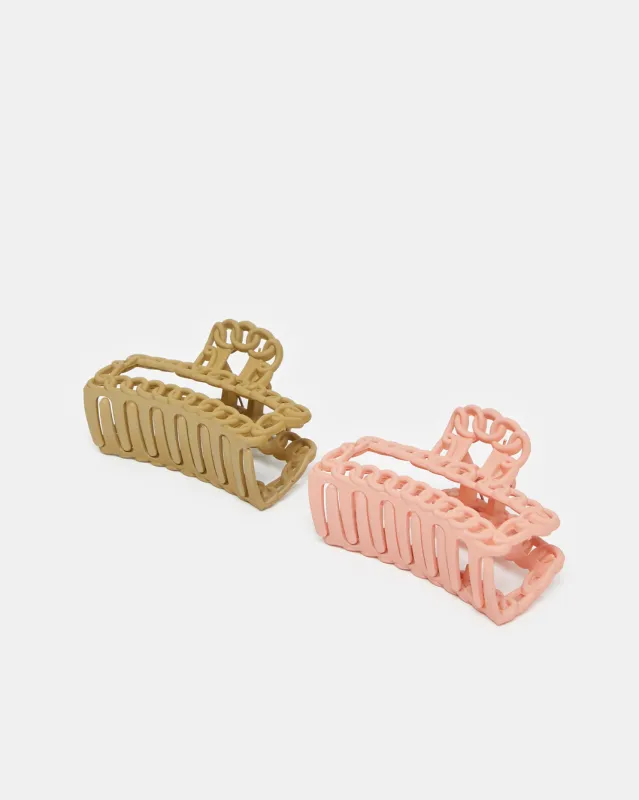 Women Assorted Hair Claw Set (Pack of 2) sold by Redtag