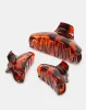 Women Brown Jaw Clip Set (Pack of 3) sold by Redtag