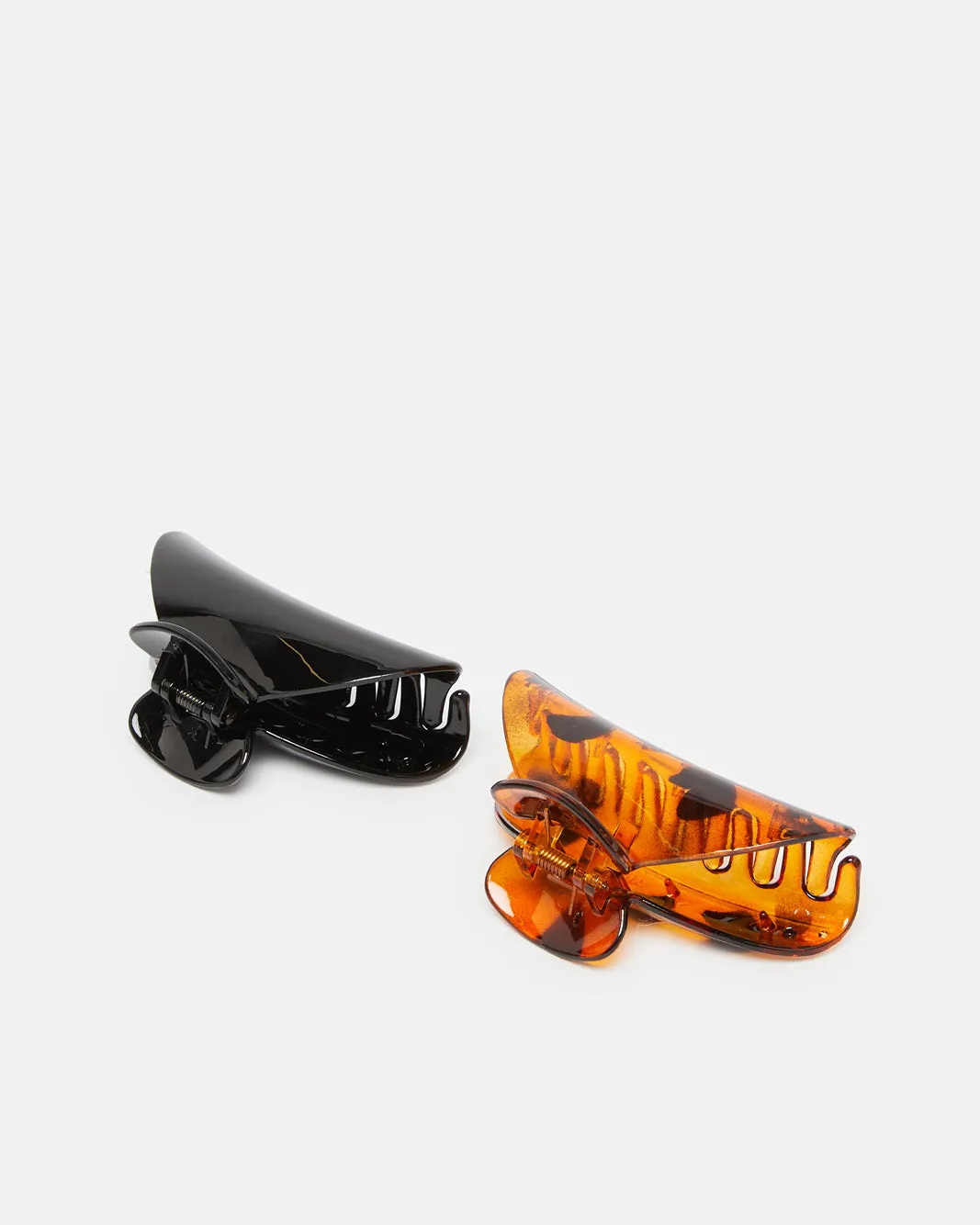 Women Black And Brown Jaw Clip Set (Pack of 2) sold by Redtag product image thumbnail 2