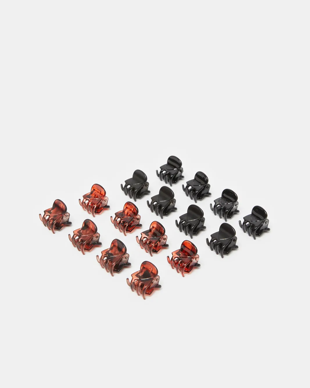 Women Black And Brown Hair Clutches Set (Pack of 12) sold by Redtag