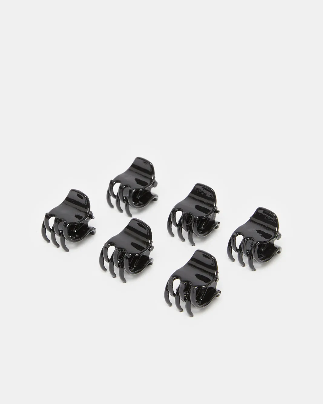 Women Black Mini Hair Clips Set (6 Piece) sold by Redtag