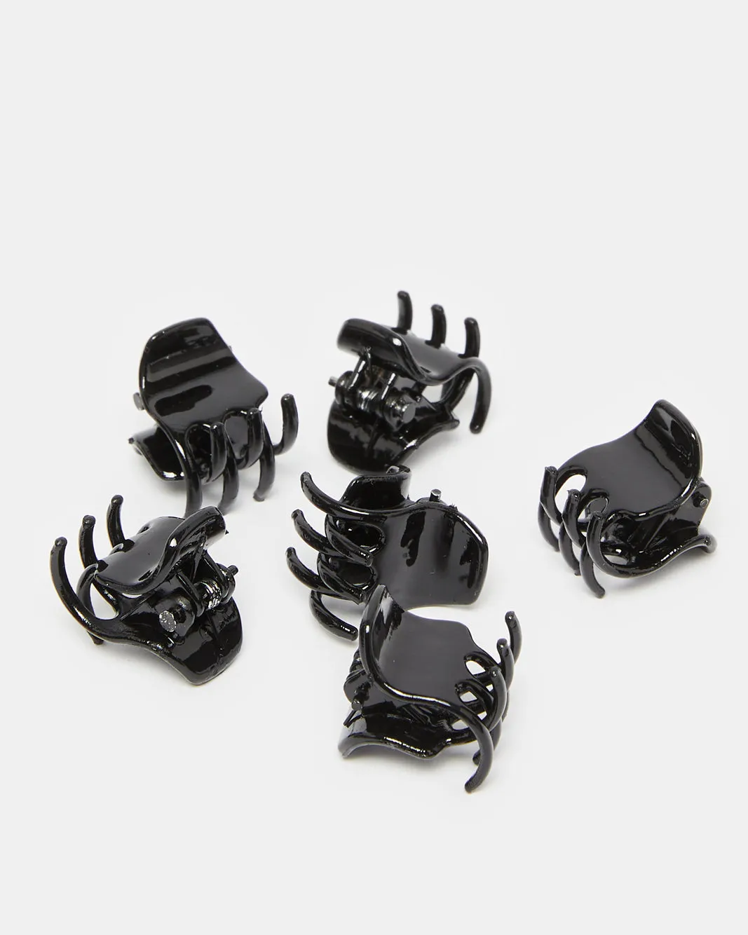 Women Black Mini Hair Clips Set (6 Piece) sold by Redtag product image thumbnail 3