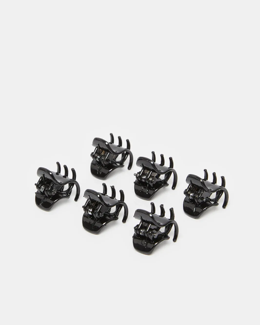 Women Black Mini Hair Clips Set (6 Piece) sold by Redtag product image thumbnail 2