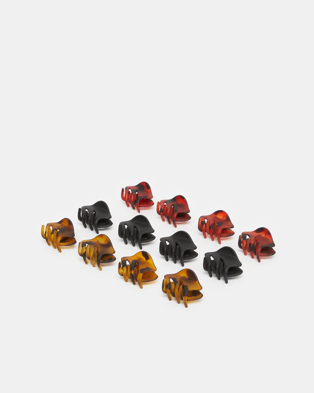 Women Black And Brown Hair Clutches Set (12 Piece) sold by Redtag