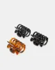 Women Black And Brown Jaw Clip Set (Pack of 3) sold by Redtag