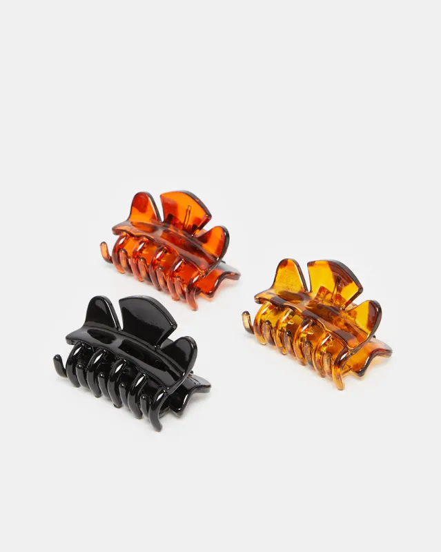 Women Assorted Jaw Clip Set (Pack of 3) sold by Redtag