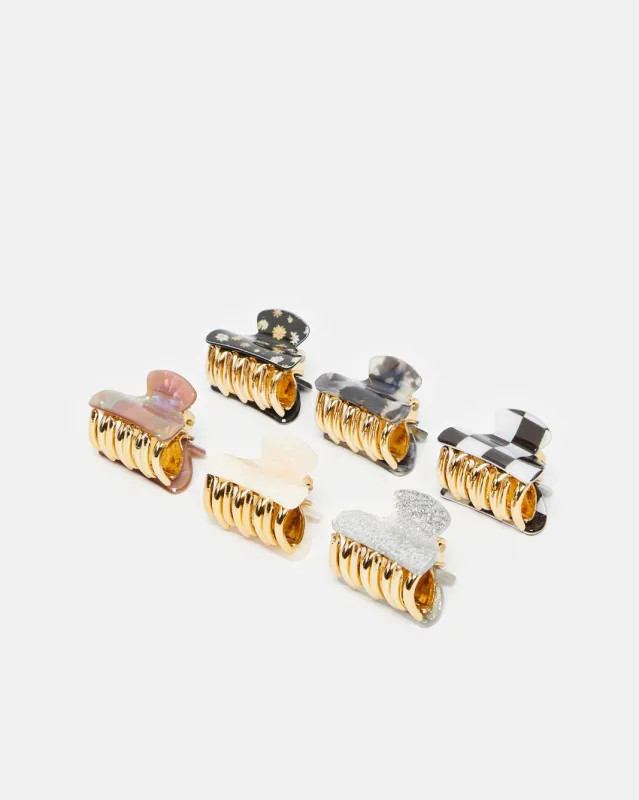 Women Assorted Embellished Hair Clip (Pack of 6) sold by Redtag