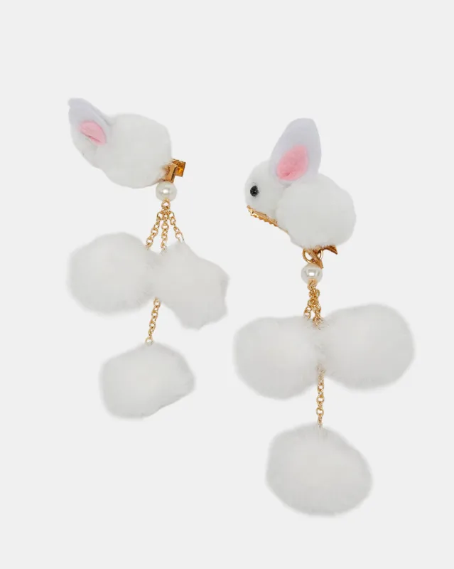Girls White Rabbit Embellished Hair Clip (Pack of 2) sold by Redtag