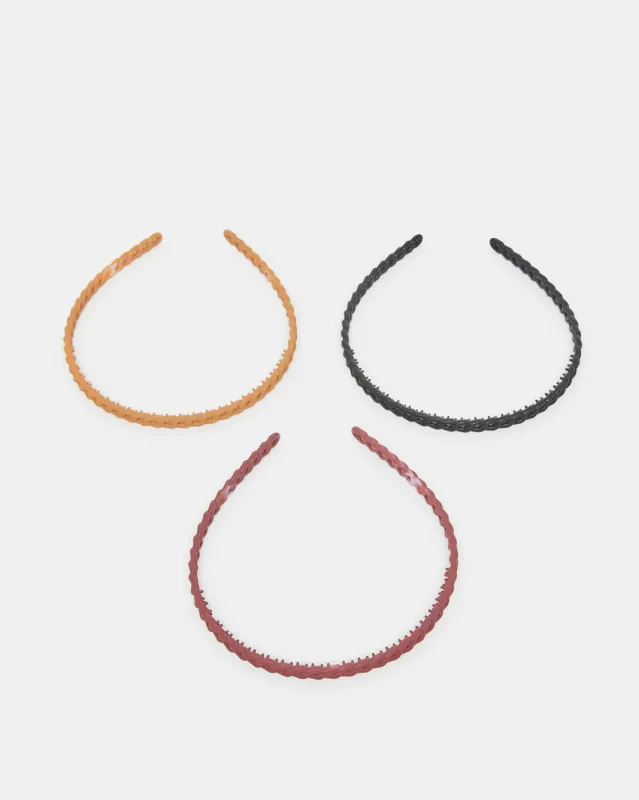 Women Assorted Embellished Headband Set (3 Piece) sold by Redtag