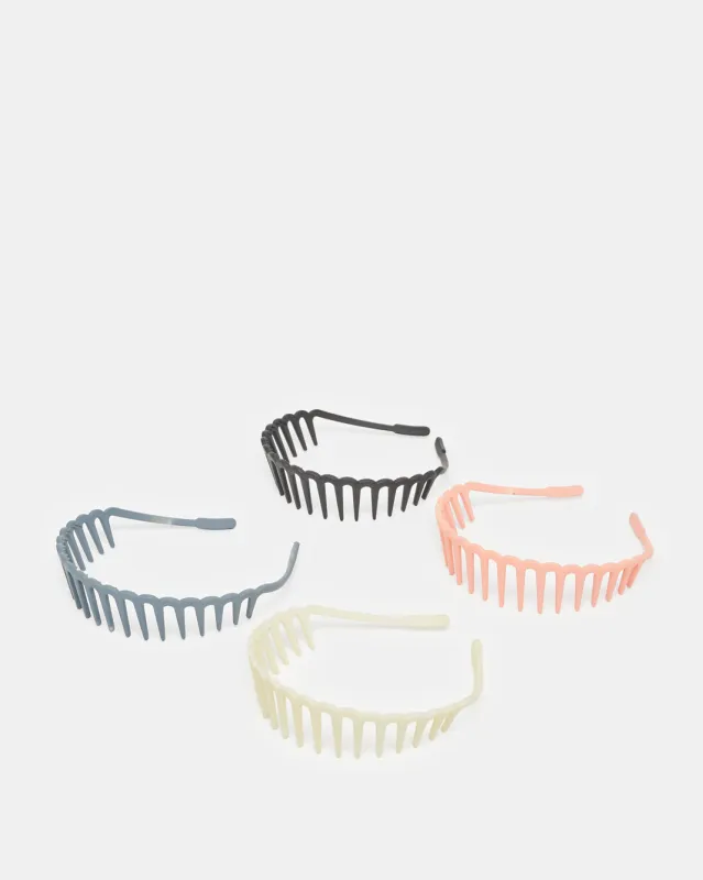 Women Assorted Embellished Headband Set (4 Piece) sold by Redtag