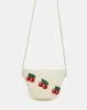 Girls Beige Cherry Embellished Bag sold by Redtag