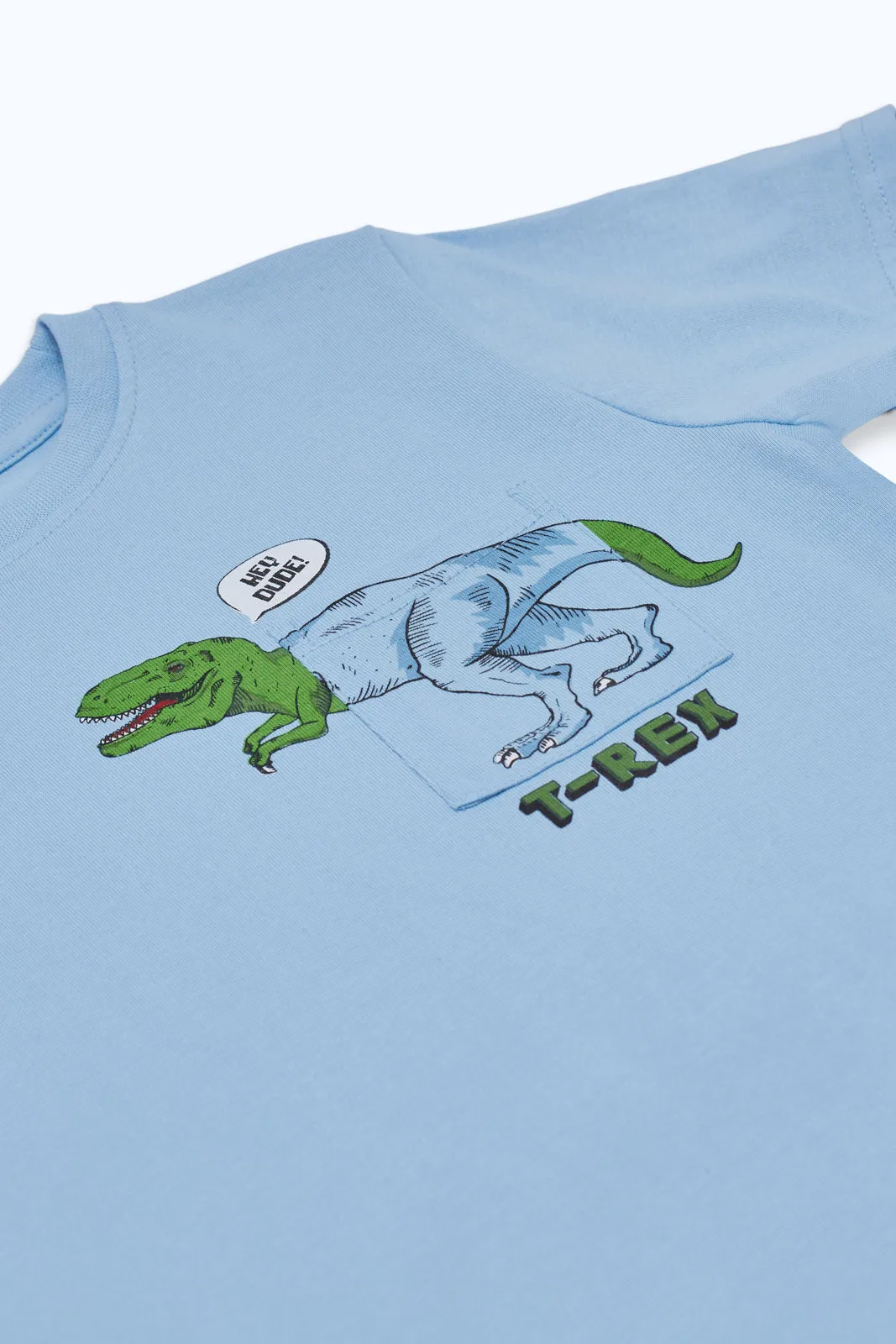 Boys Blue Printed T-Shirt sold by Redtag product image thumbnail 2