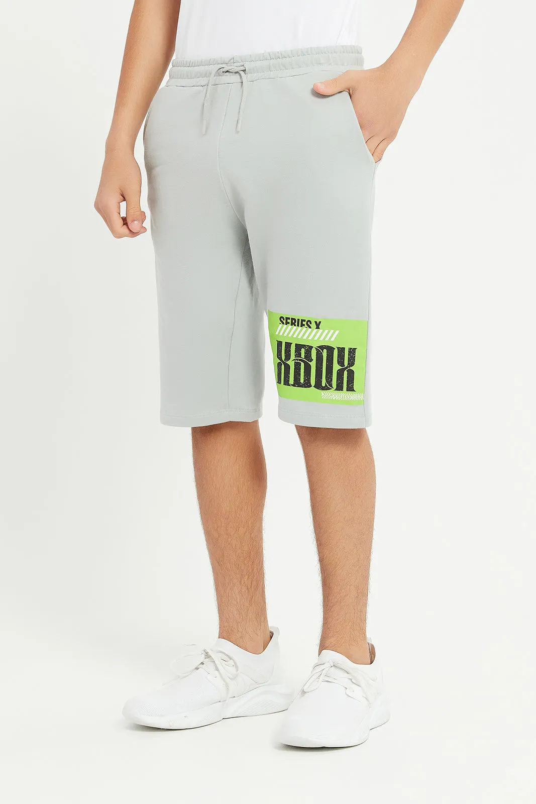Senior Boys Grey X-Box Active Shorts sold by Redtag