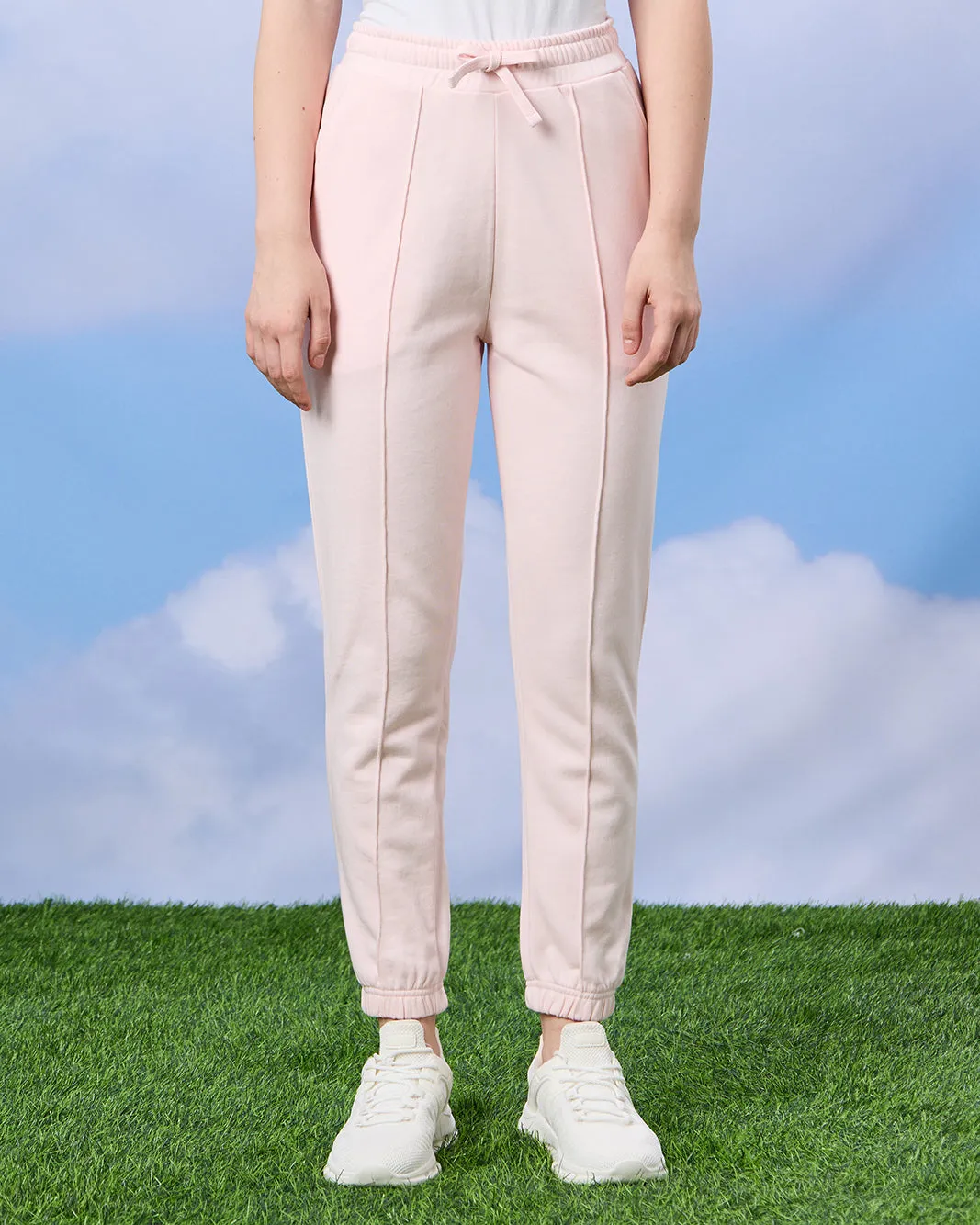 Senior Girls Pink Basic Track Pants sold by Redtag