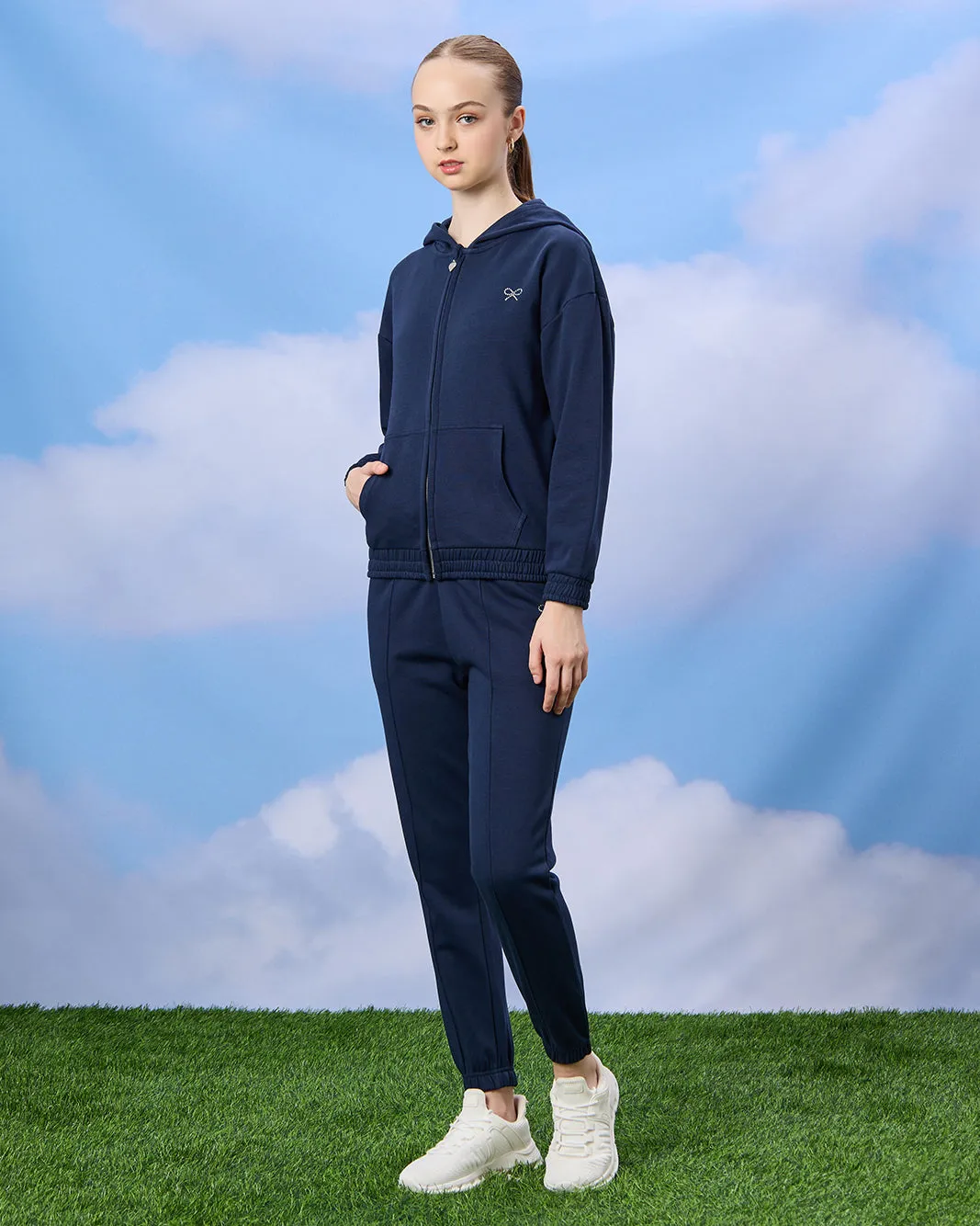 Senior Girls Navy Basic Track Pants sold by Redtag product image thumbnail 2