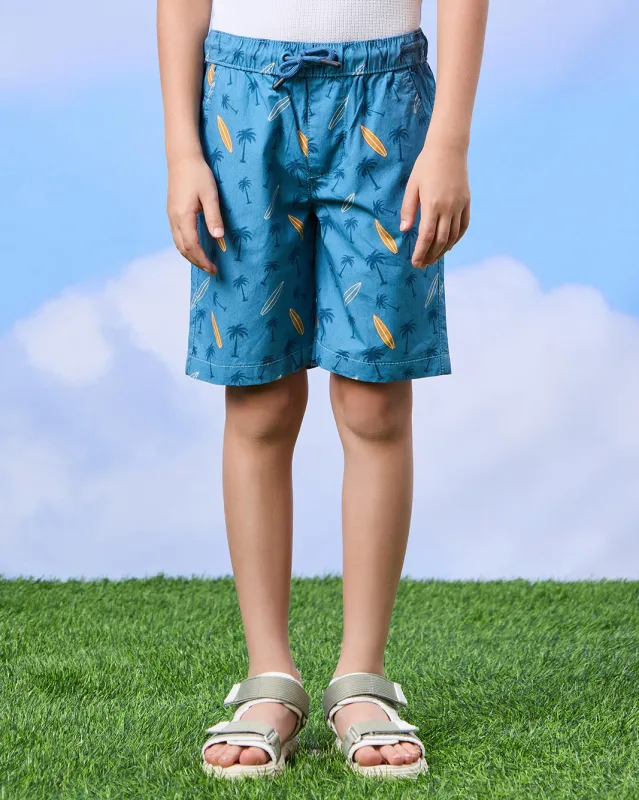 Boys Blue And Beige Shorts Set (Pack of 2) sold by Redtag