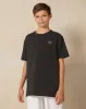 Senior Boys Black Spandex Loose Fit T-shirt sold by Redtag