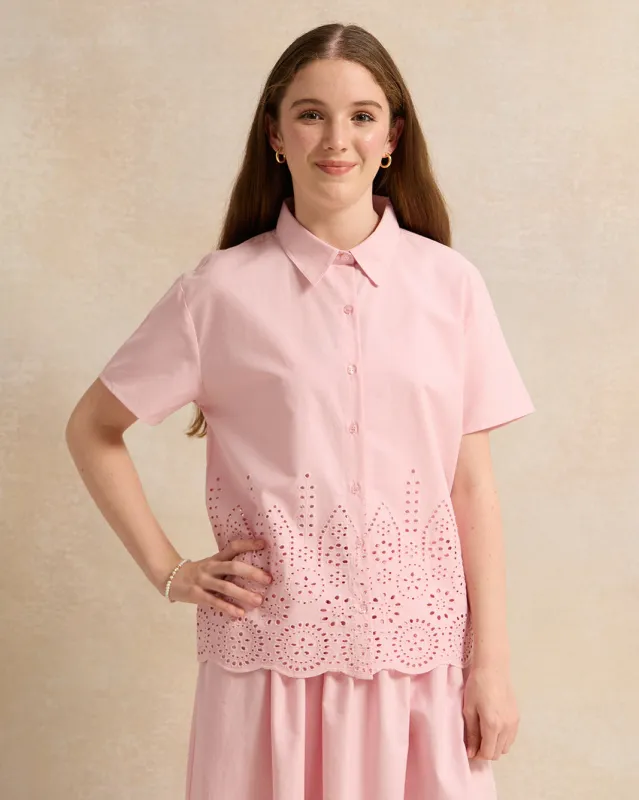 Senior Girls Pink Embellished Top sold by Redtag