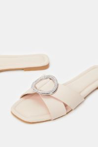 Women Ivory Embellished Mule sold by Redtag
