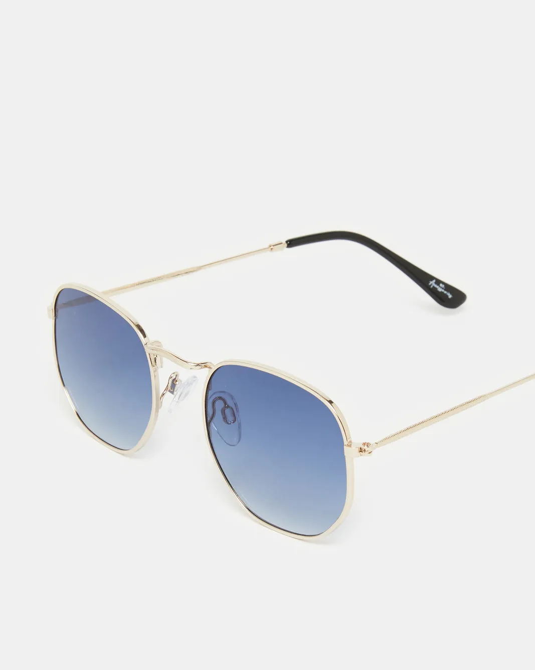 Men Blue Hexagonal Sunglasses sold by Redtag product image thumbnail 3