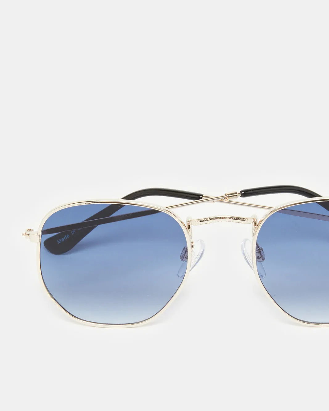 Men Blue Hexagonal Sunglasses sold by Redtag product image thumbnail 4