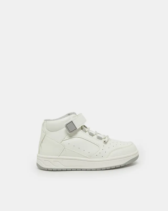Boys White High Top Sneakers sold by Redtag