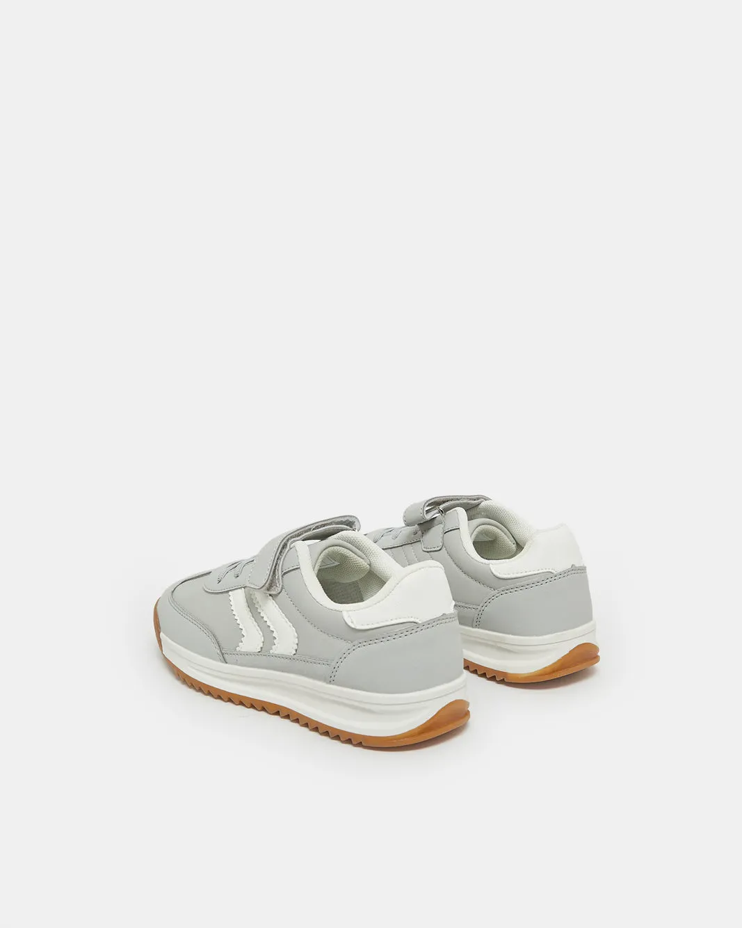 Senior Boys Grey Retro Sneakers sold by Redtag product image thumbnail 4