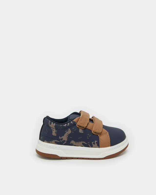 Infant Boys Navy Dinosaur Print Sneaker sold by Redtag