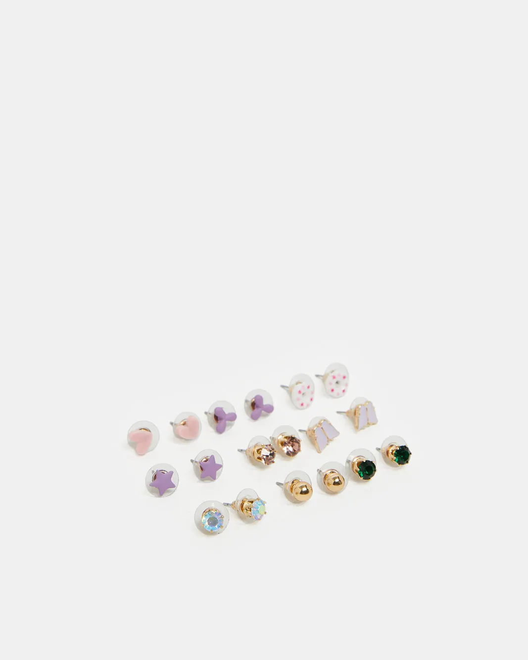 Girls Assorted Embellished Studs (9 Pairs) sold by Redtag product image thumbnail 2