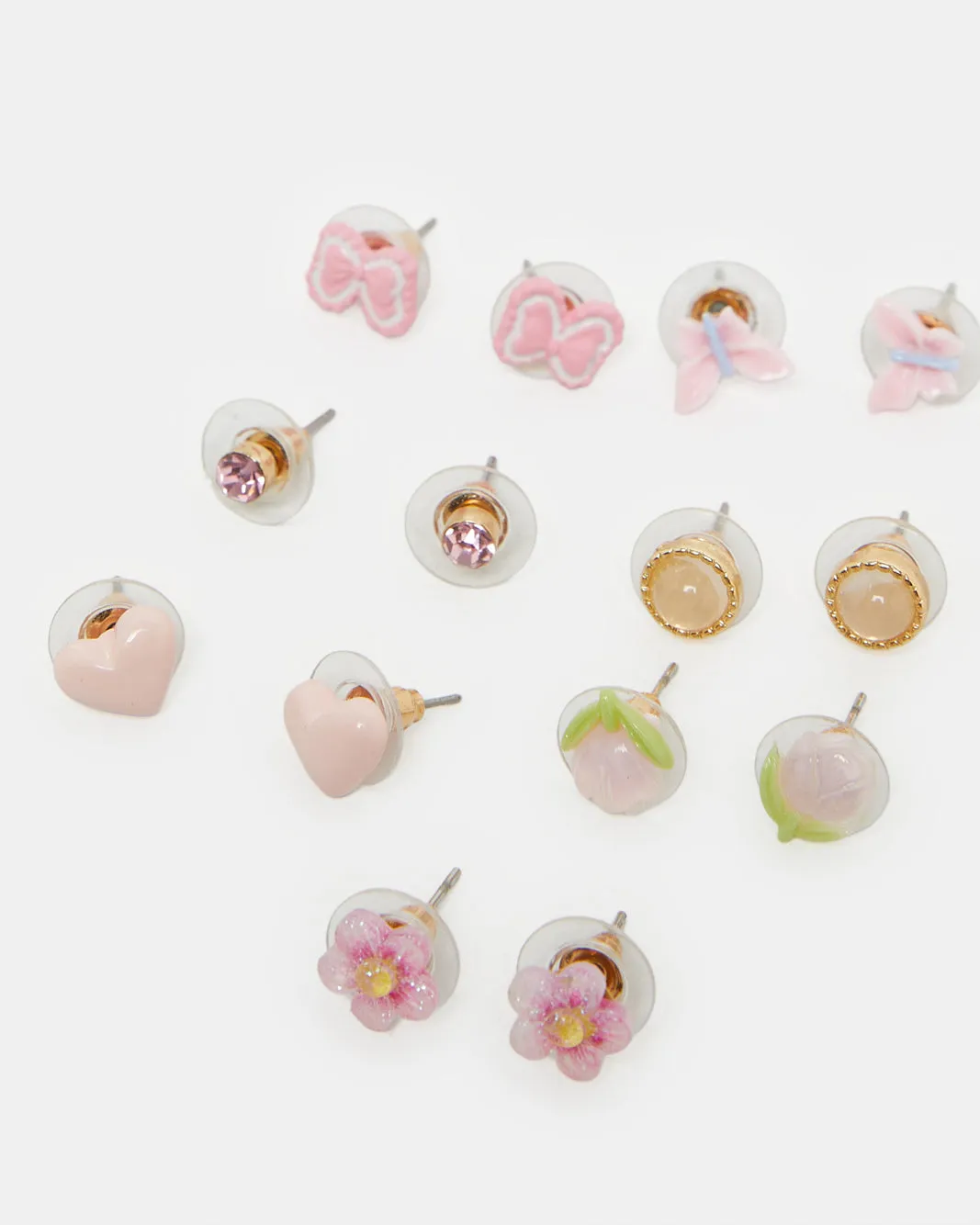 Girls Assorted Embellished Studs (7 Pairs) sold by Redtag product image thumbnail 3